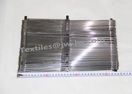 Steel Healds O Type With Middle Part 159mm Weaving Loom Spare Parts