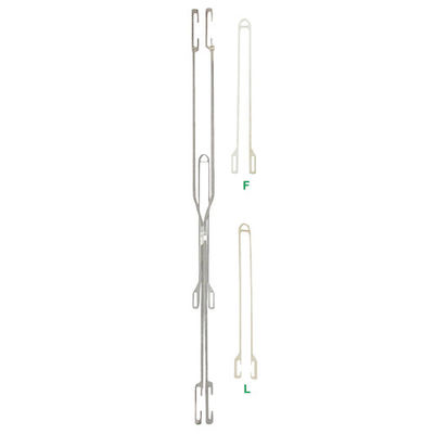 JW-0158 Stainless Steel Leno Healds 330mm C Type Loom Spare Parts